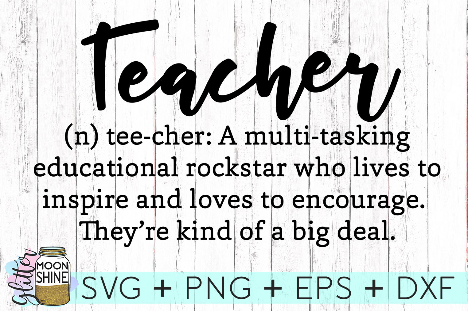 Teacher Definition SVG DXF PNG EPS Cutting Files (71029 ...