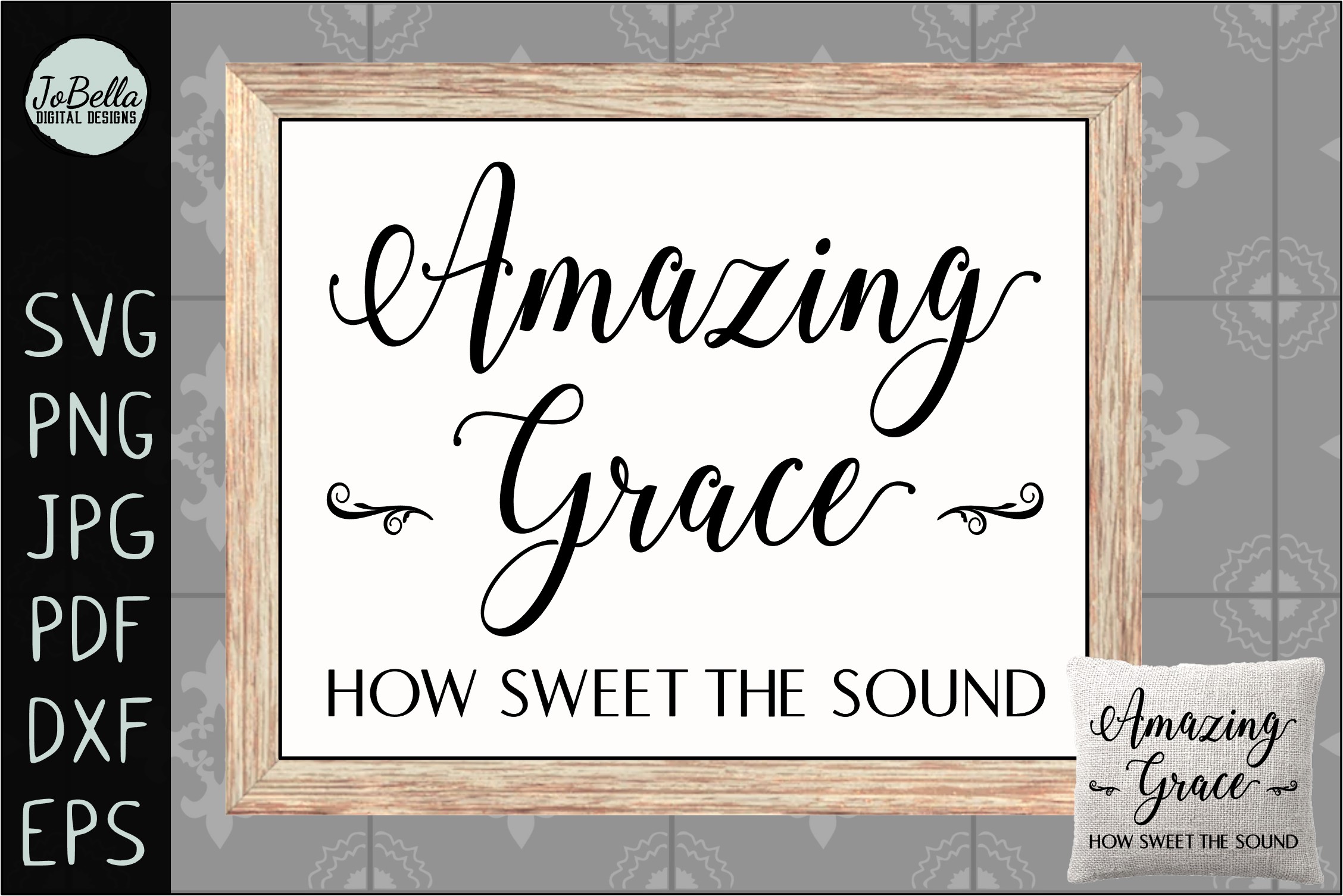 Amazing Grace SVG, Sublimation & Printable Christian Design (304819