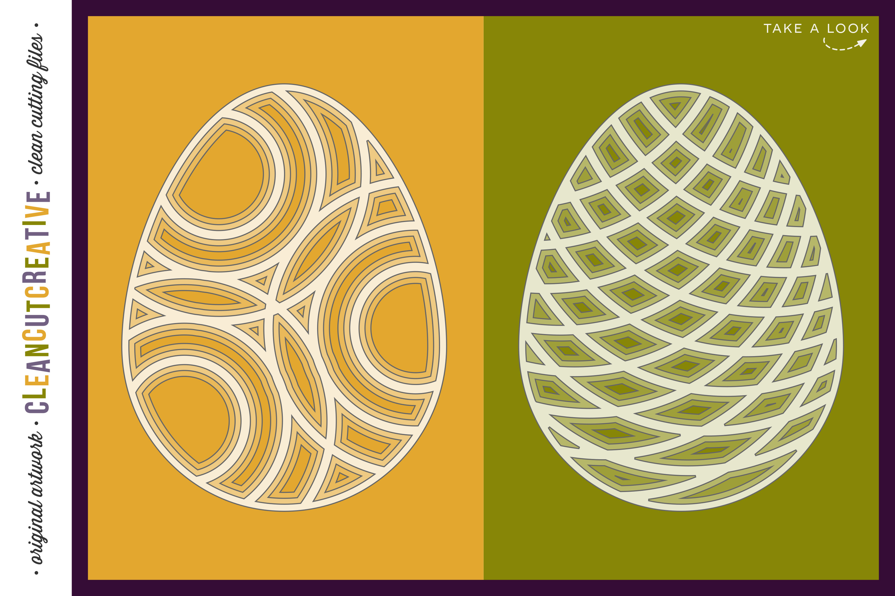 Download 3D layered EASTER EGG shadow boxes | stacked paper art SVG