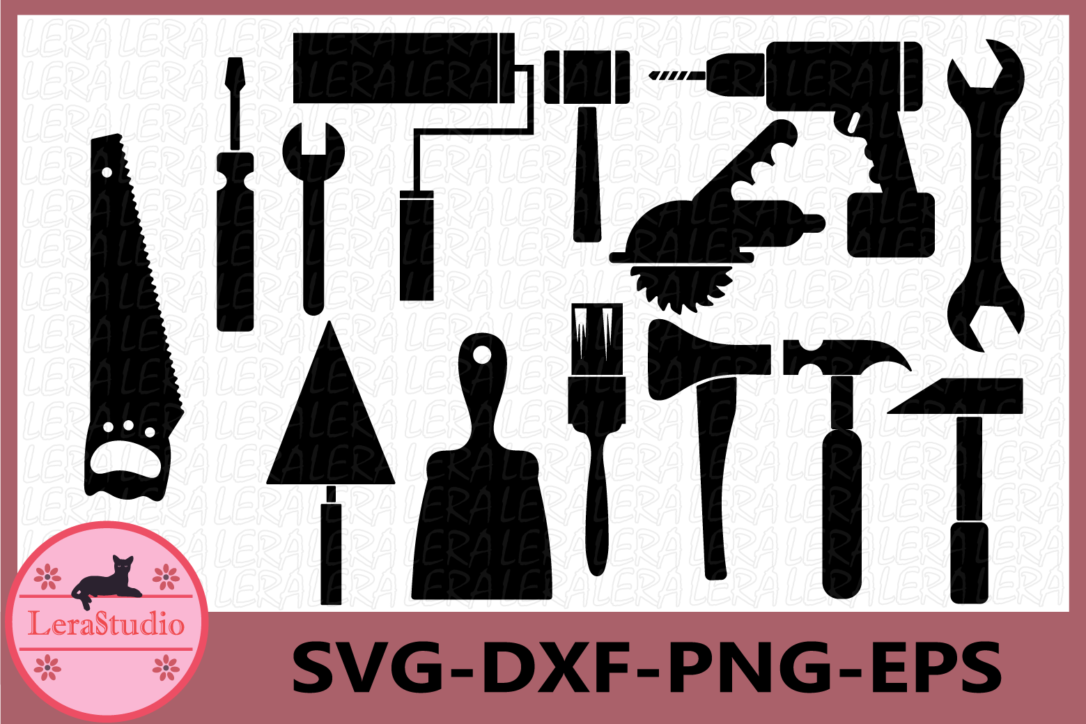 Tool Box Silhouette SVG files, Hammer Svg, Screwdriver Svg