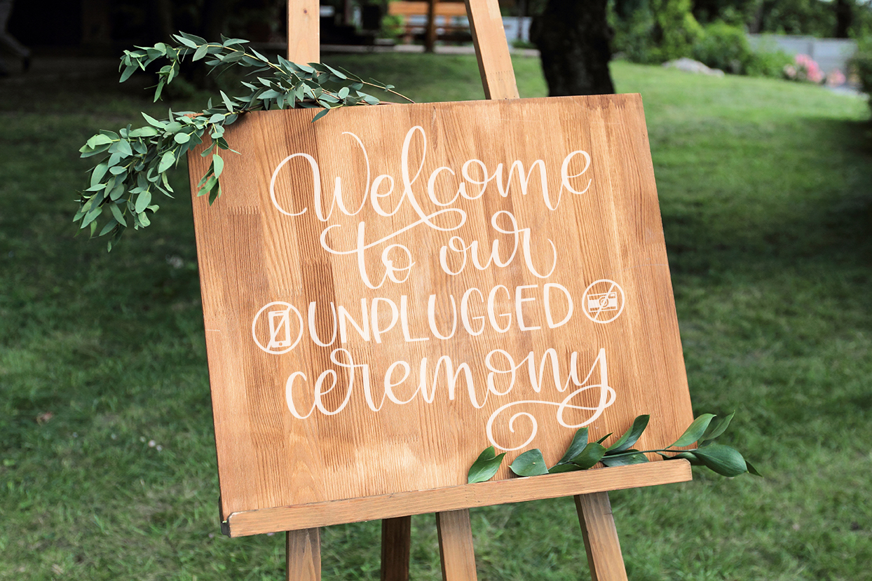 Download Welcome to Our Unplugged Ceremony SVG Cut File (95033 ...