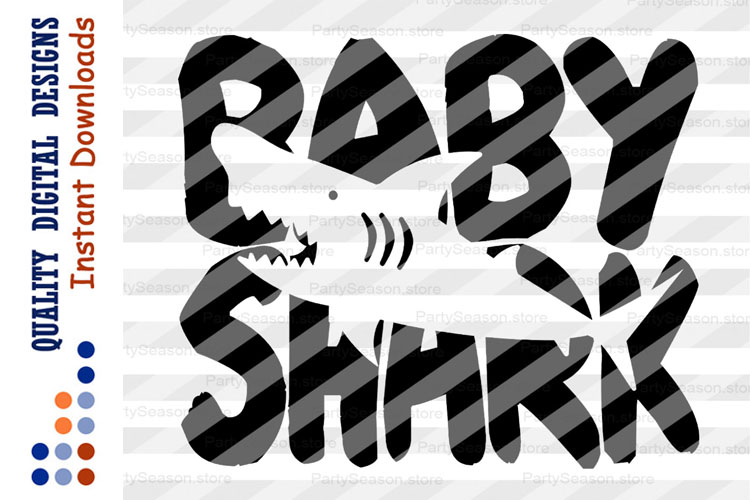 Baby Shark shirt svg Kids Shark party svg files Decor