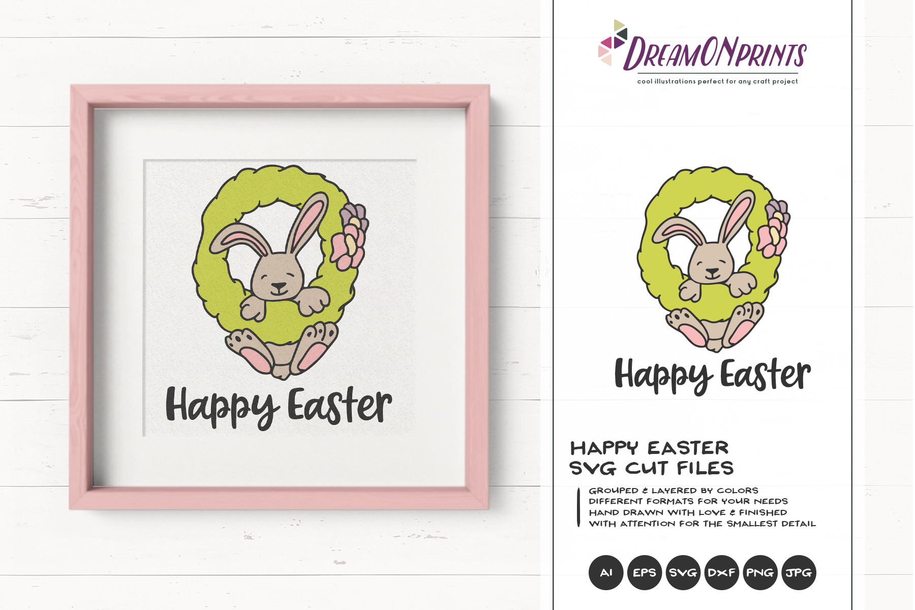 Happy Easter | Funny Bunny SVG