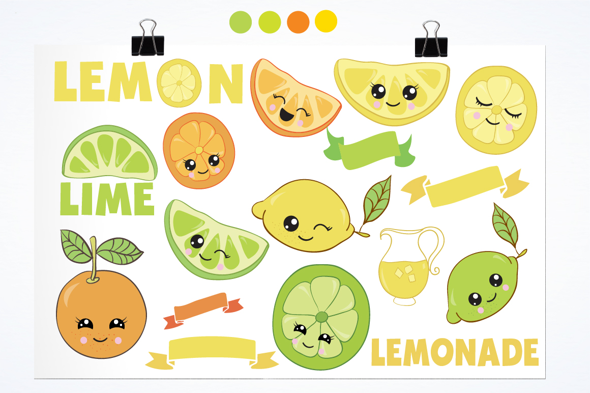 Lemon and Limes graphics and illustrations