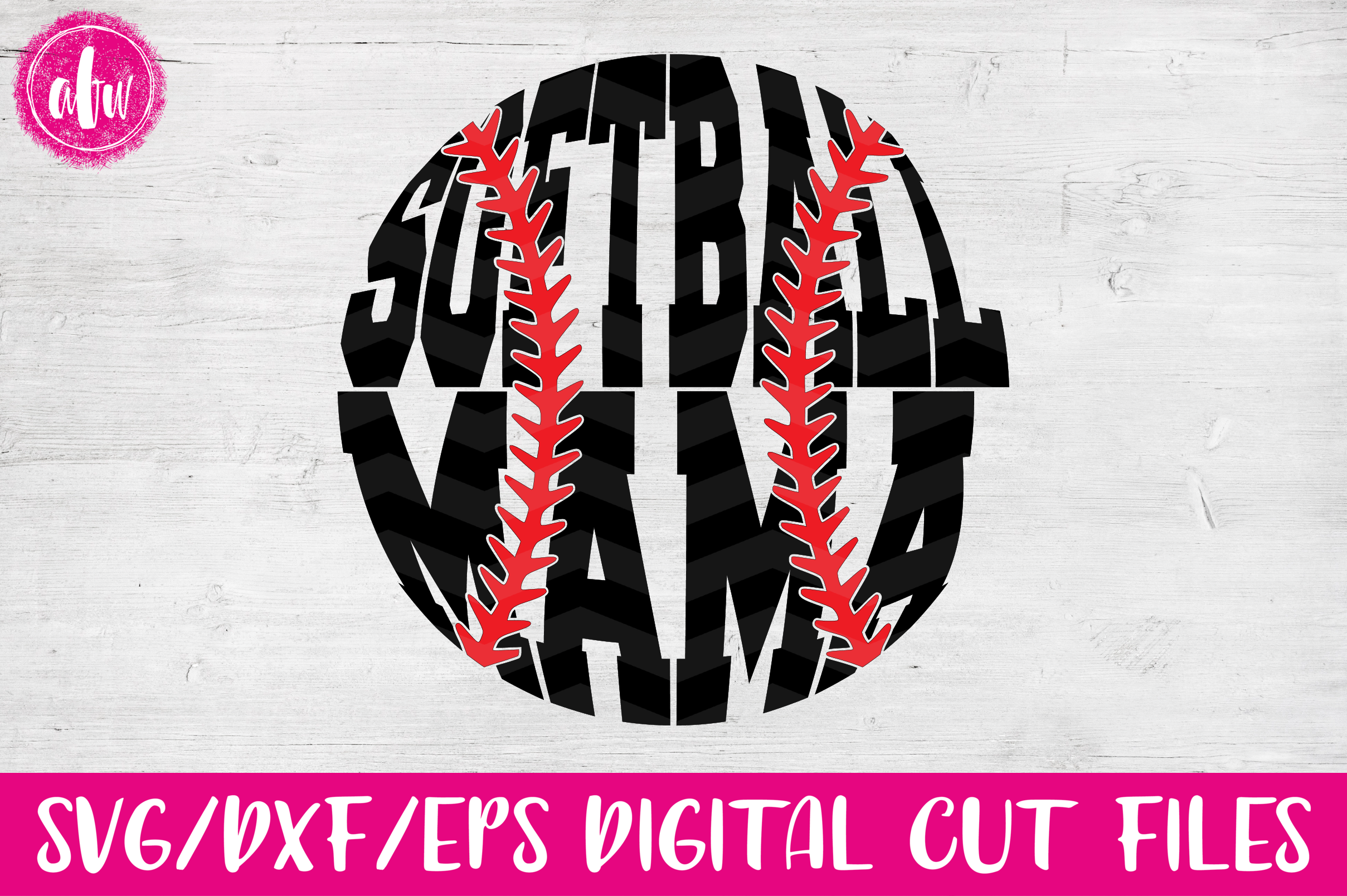 Download Softball Mama - SVG, DXF, EPS Cut Files (15495) | SVGs | Design Bundles