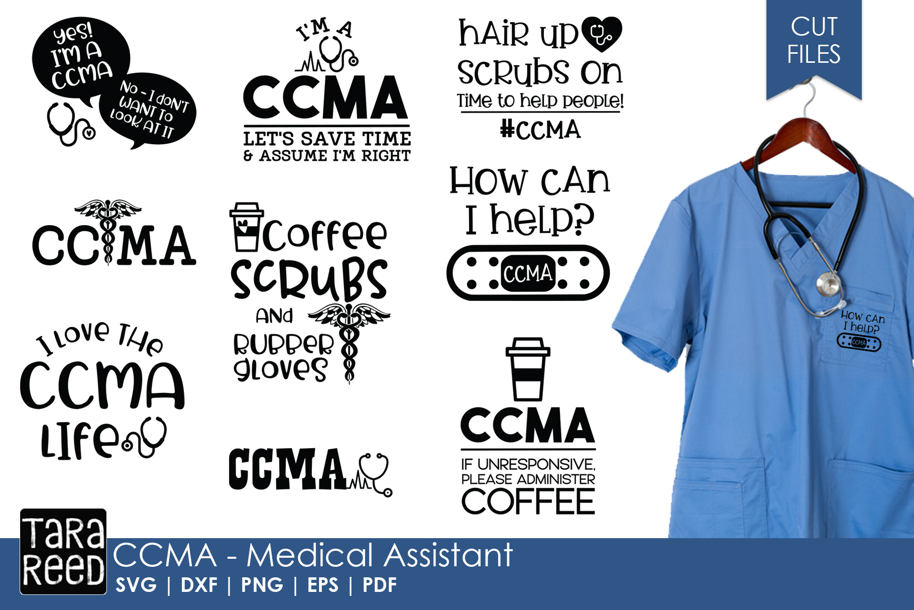 Ccma Medical Assistant Svg And Cut Files For Crafters