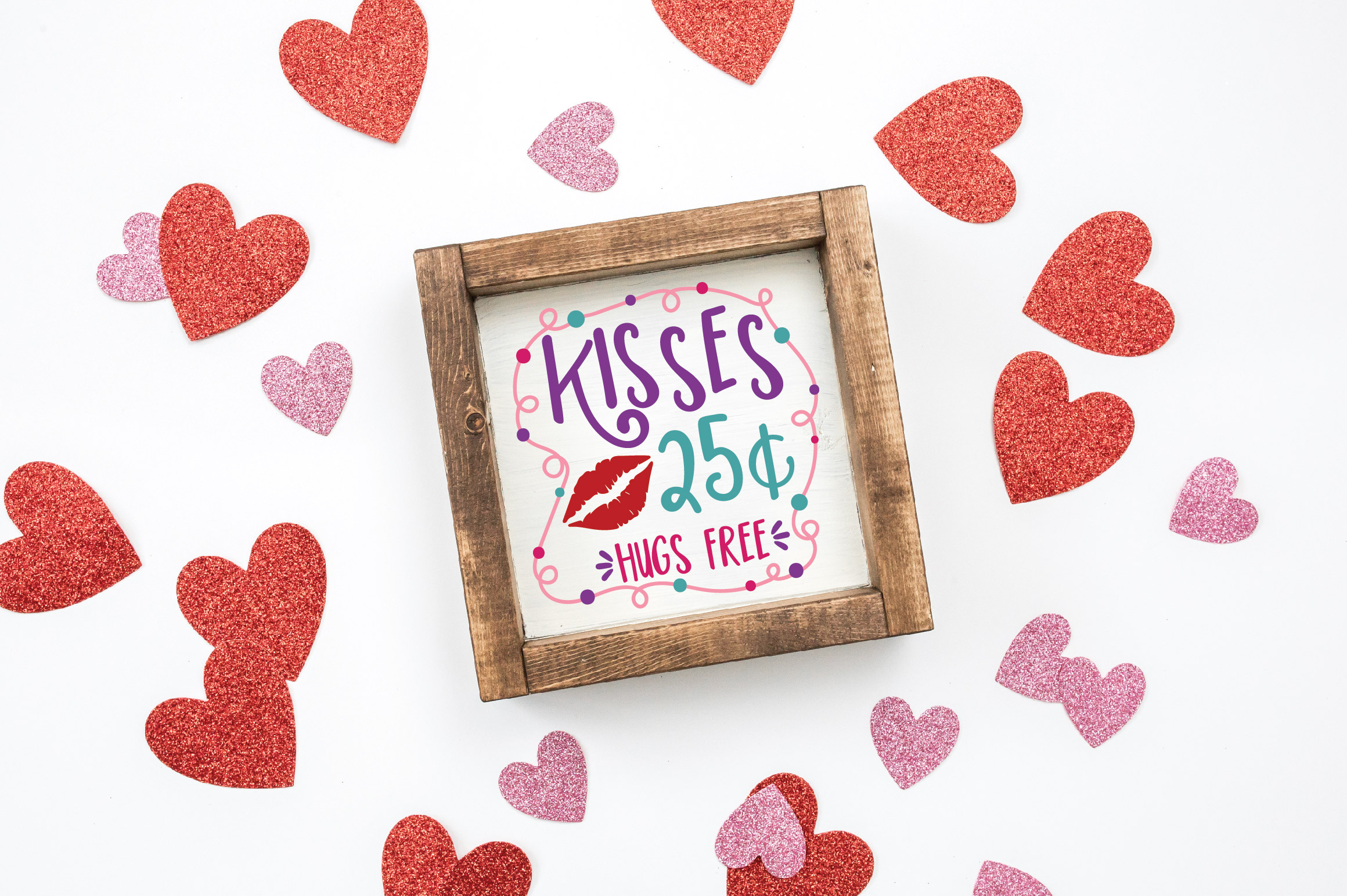 Download Kisses 25 Cents SVG Cut File - Valentine SVG EPS DXF PNG ...