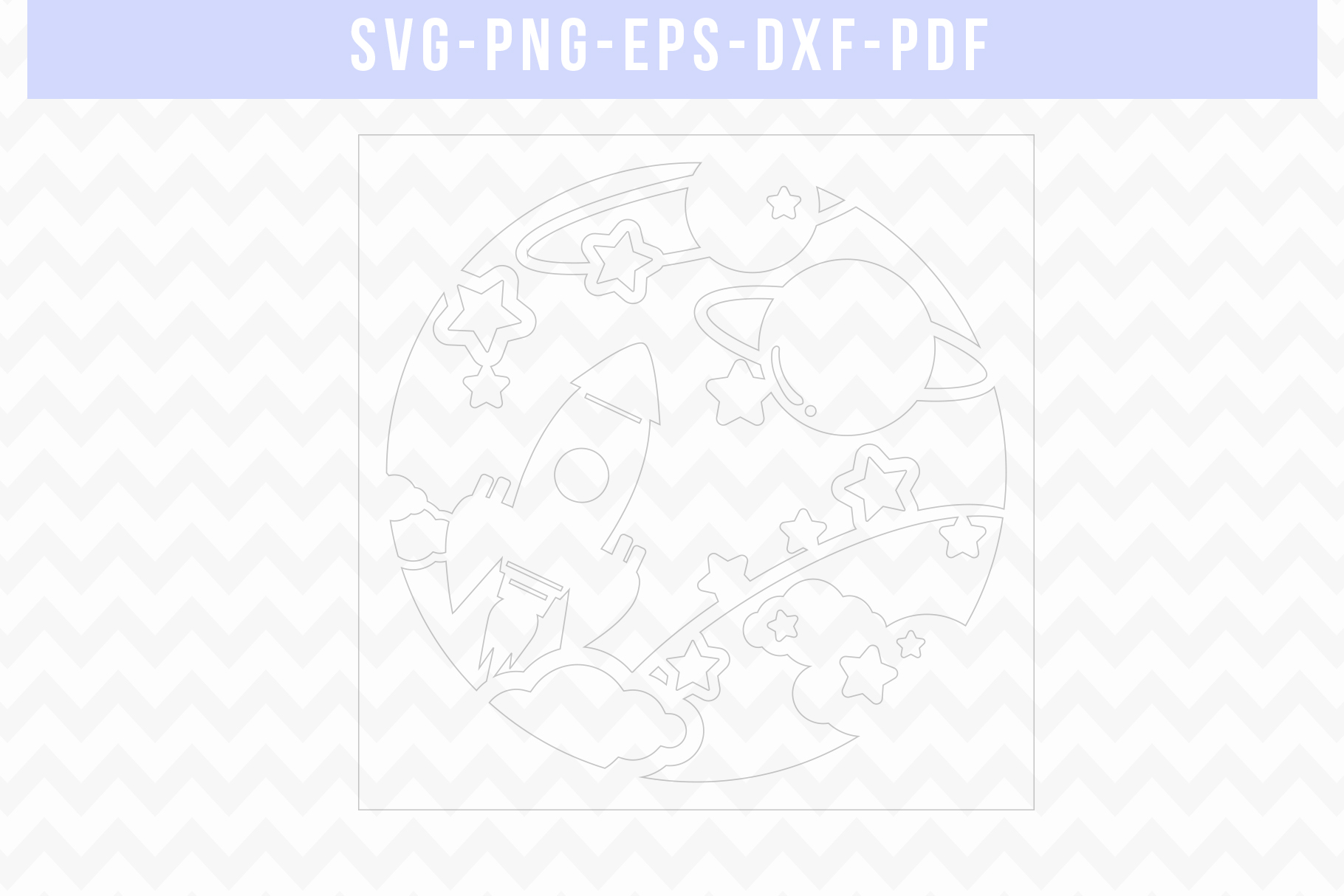 Download Space Rocket Papercut, Paper Cut Template, Space Nursery ...