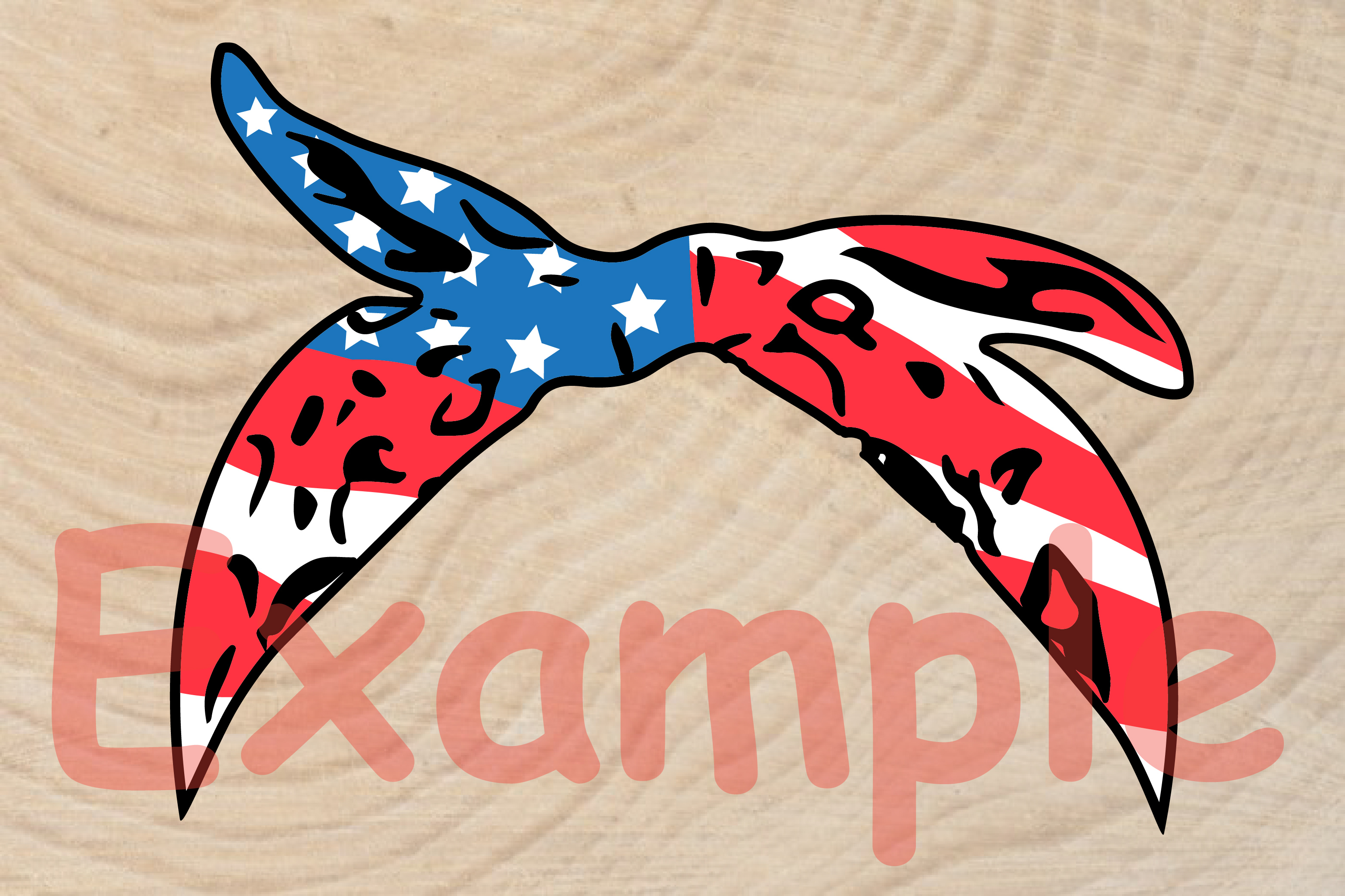 Download Cow USA Flag Bandana SVG, 4th July Farm Milk 836S