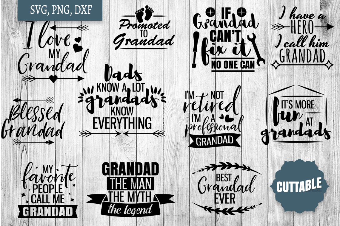Download Grandad SVG bundle, grandad quote svgs, Granddad cut files ...