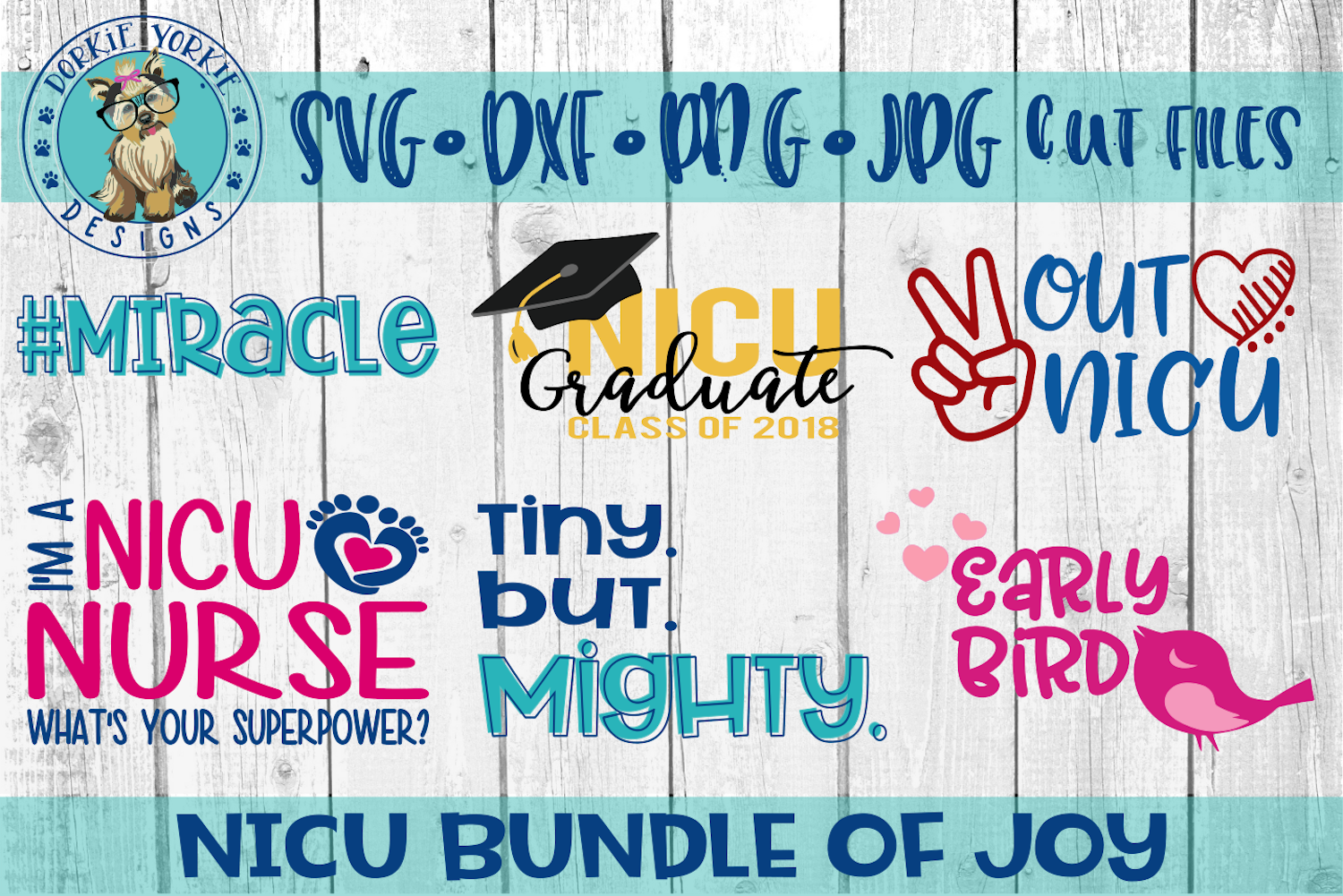Download NICU Bundle of JOY - Nurse, Graduate, Miracle, SVG Cut file