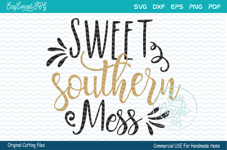 Sweet Southern Mess (70737) | SVGs | Design Bundles