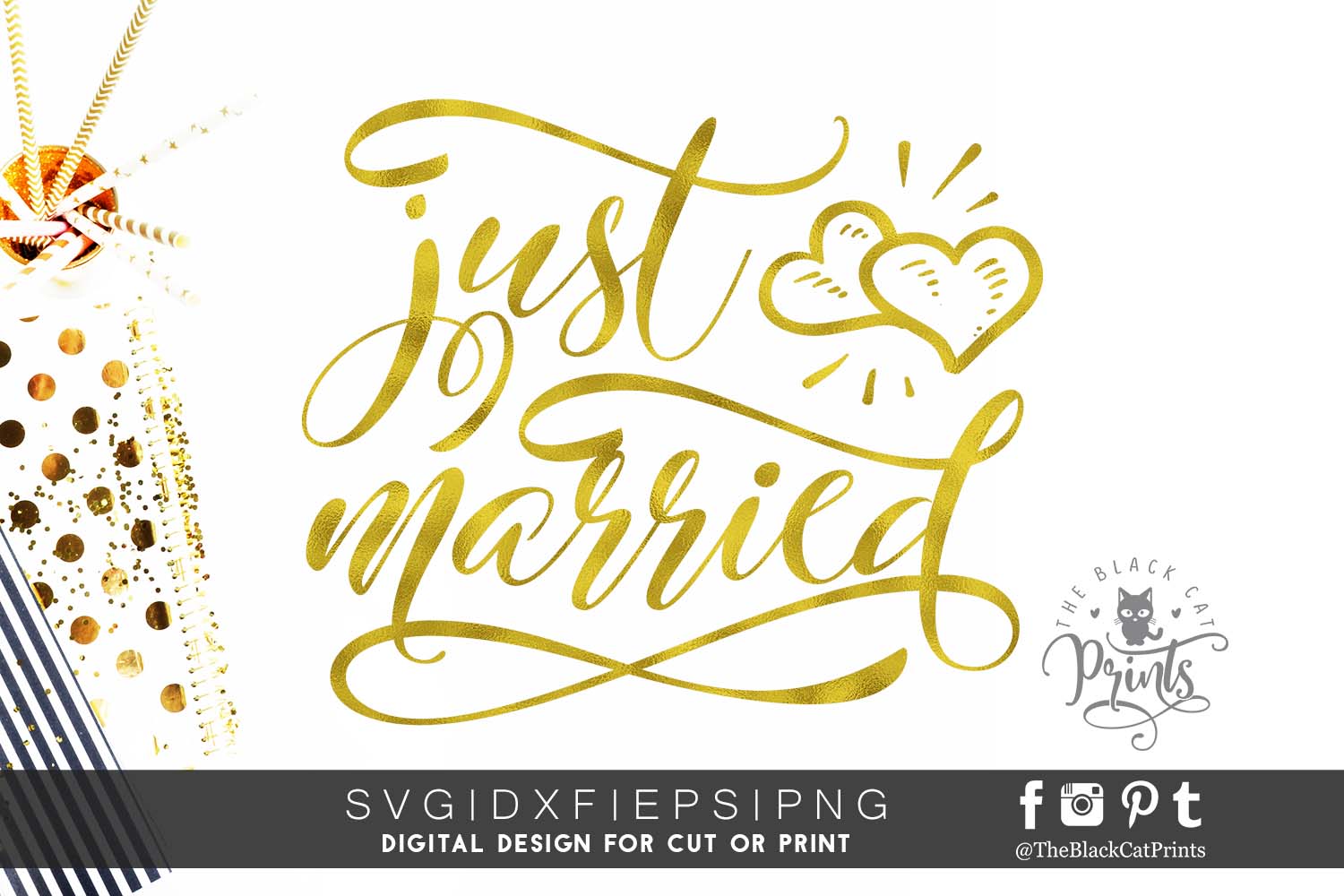 Download Just married SVG PNG EPS DXF
