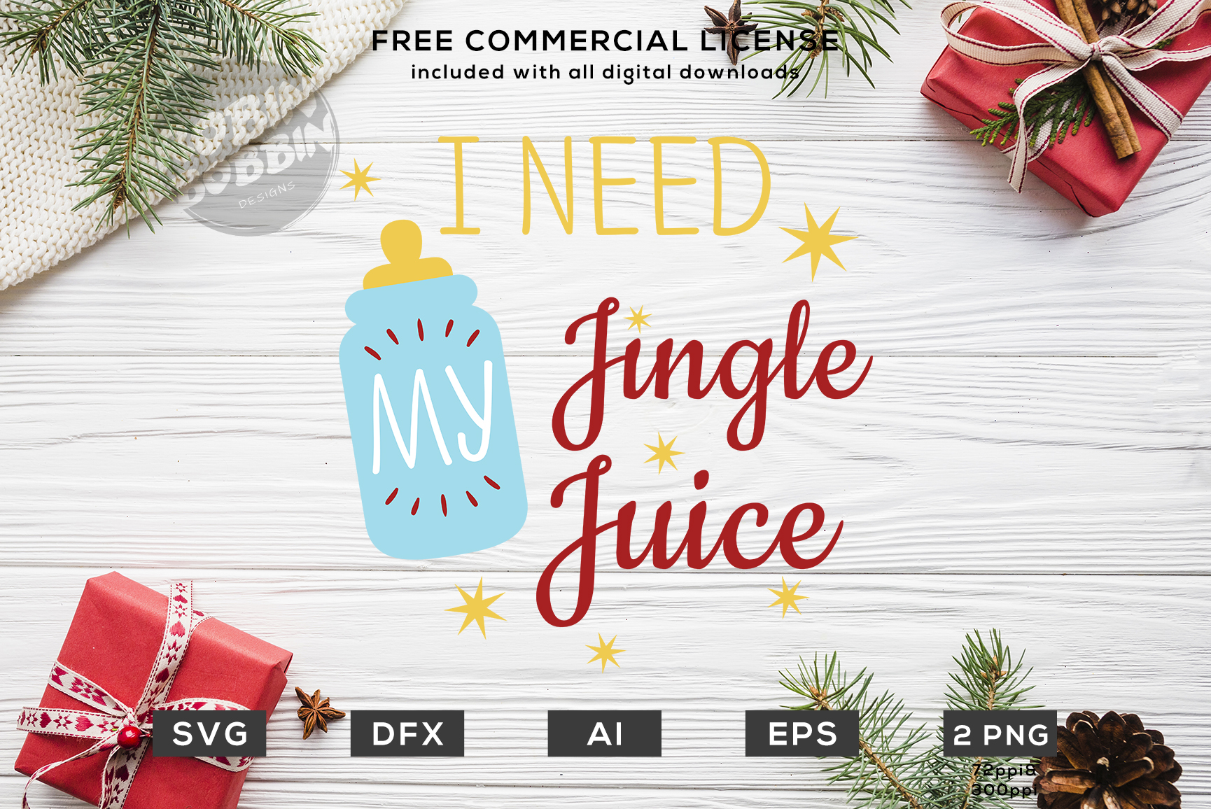 Download I Need My Jingle Juice - Christmas SVG File