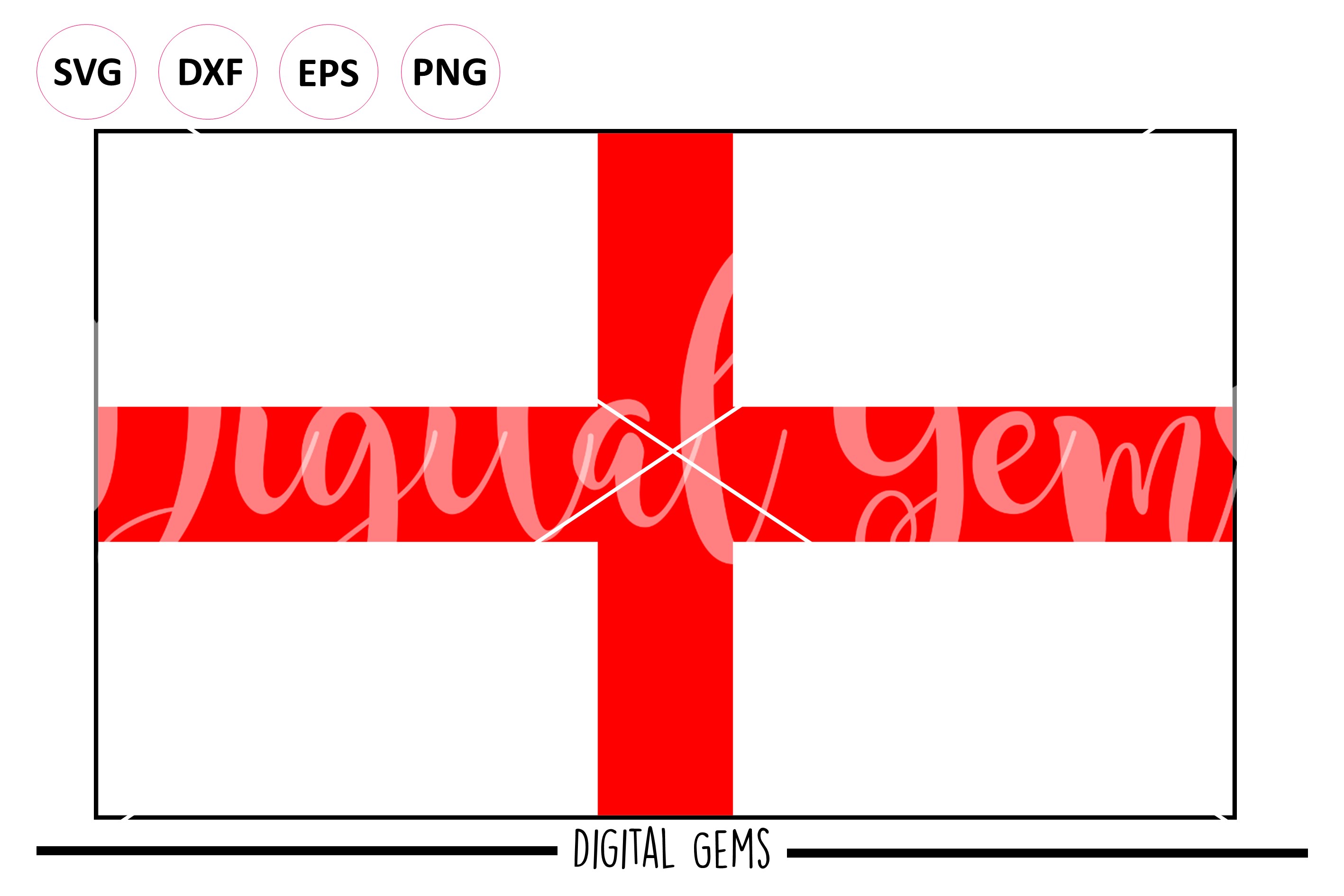 England Flag SVG / PNG / EPS / DXF files