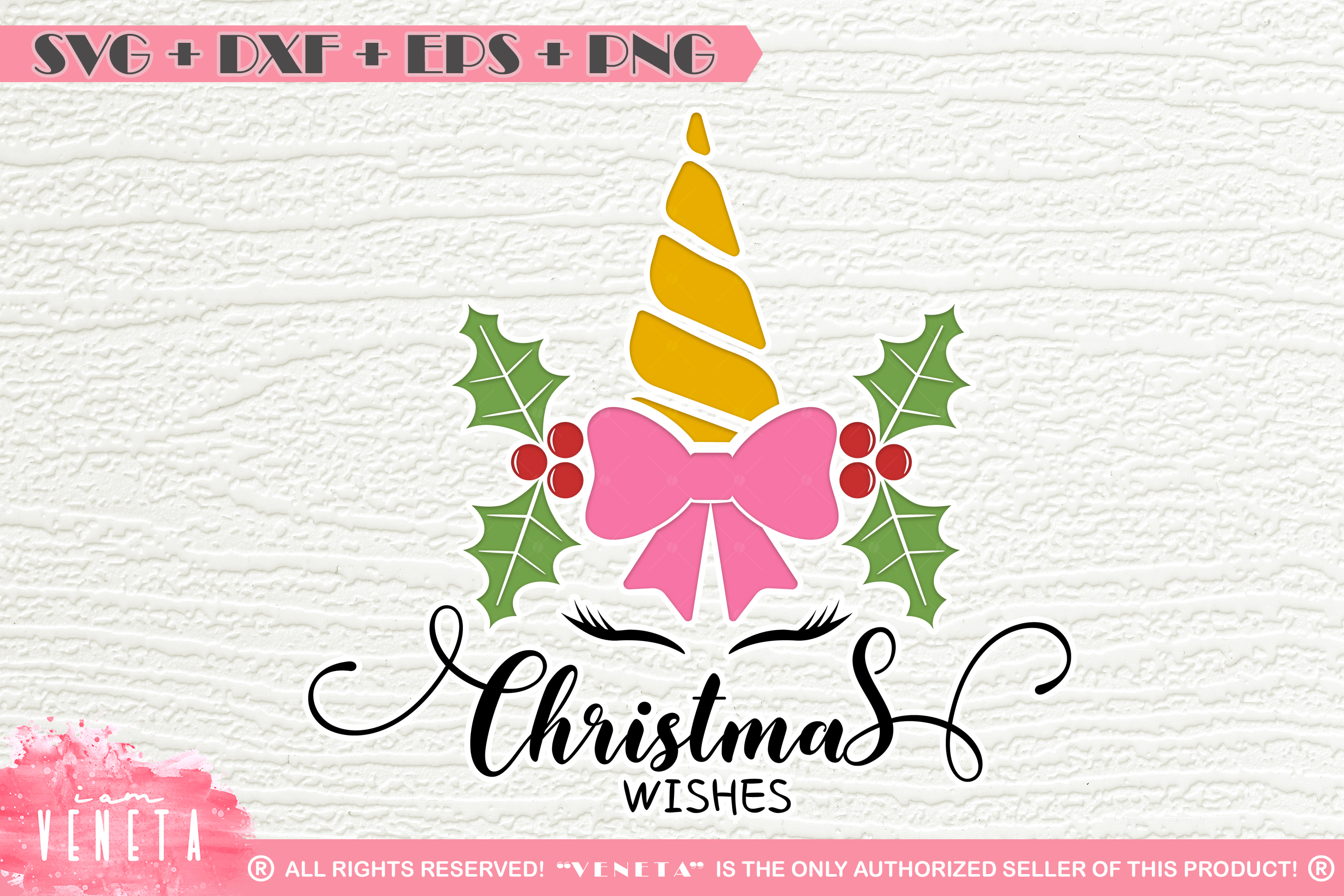 Download Unicorn | Christmas wishes | Bow | SVG DXF EPS |Cutting ...