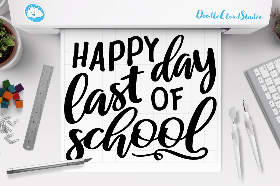 Download Happy Last Day of School SVG, Summer Break Vacation.
