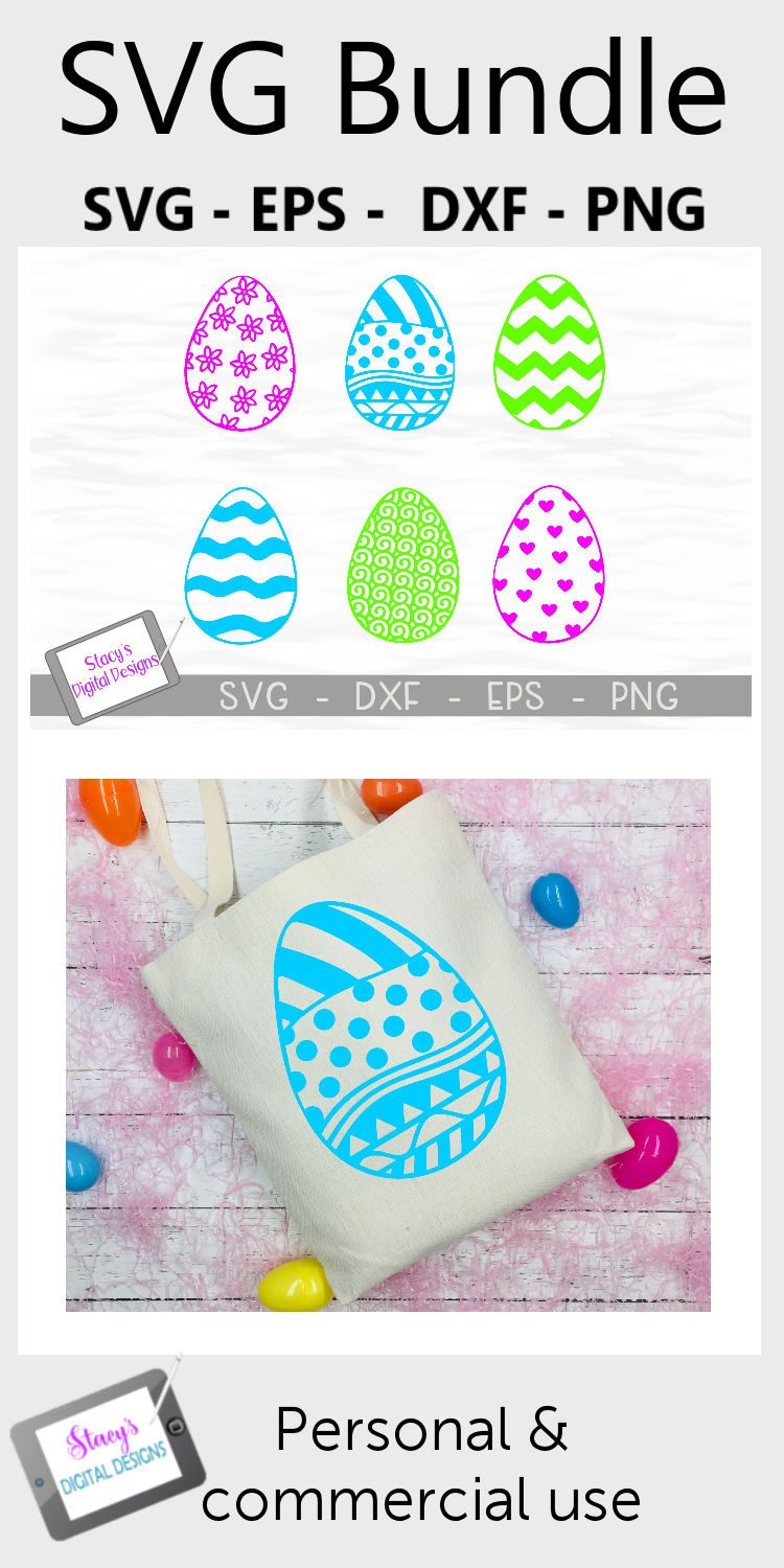 Download Easter SVG Bundle - Easter Egg Bundle with 6 Patterned ...