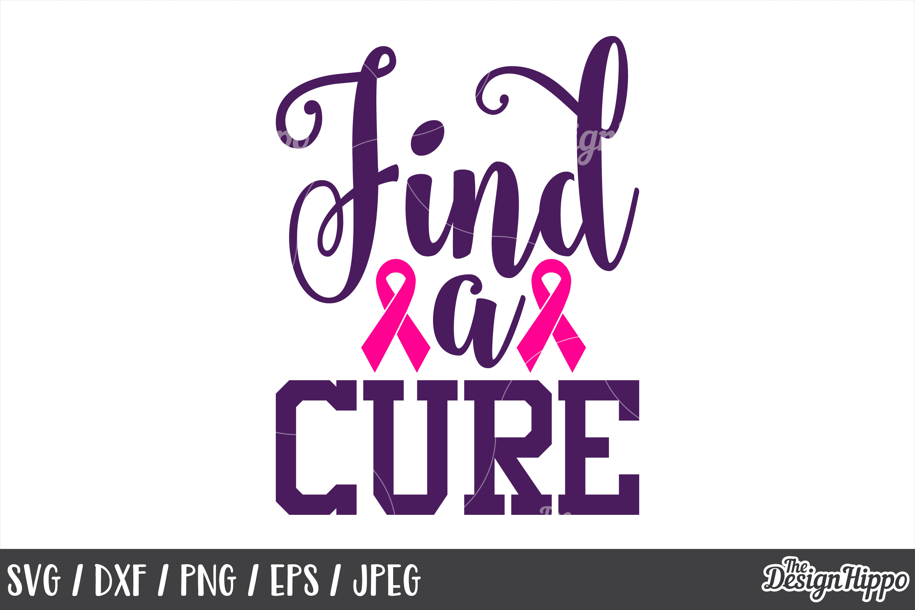 Breast Cancer SVG Bundle, Cancer Awareness, Ribbon, Designs