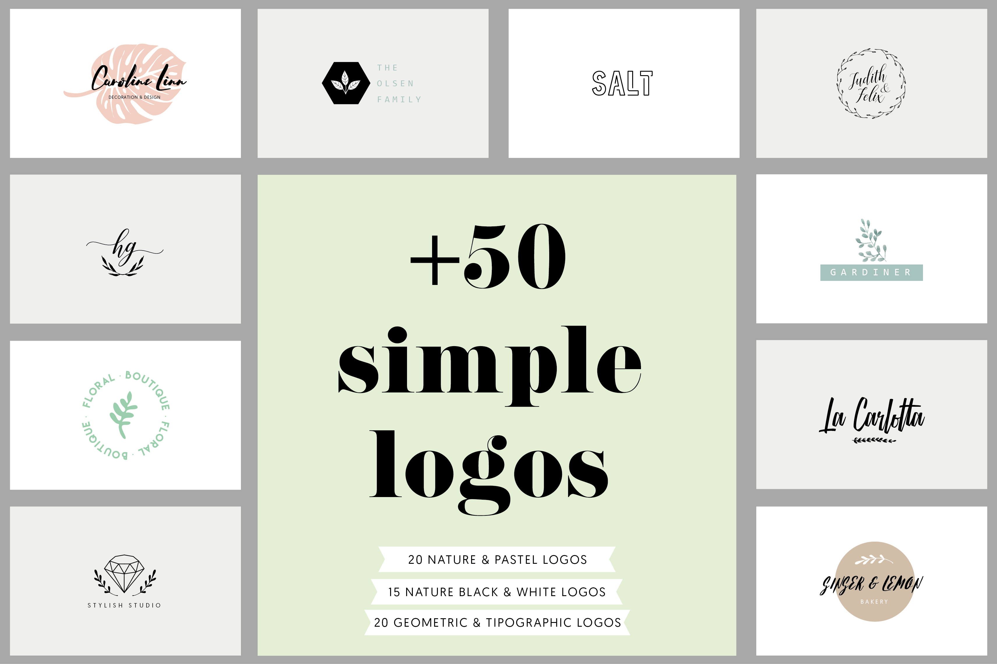 50-simple-logos-and-3-business-cards-all-in-one-photos