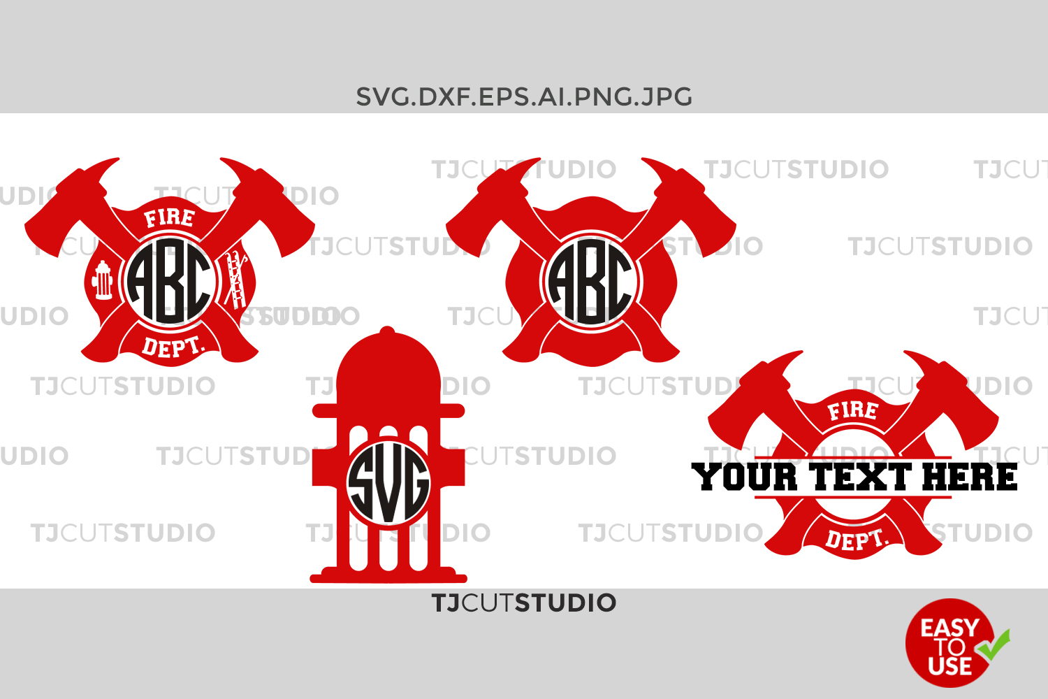 Download Firefighter Svg, Fireman Monogram Svg, Firefighter Circle ...