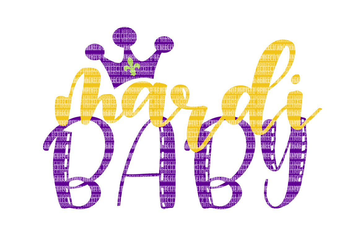 Download Mardi Baby SVG Files Printable Clipart Silhouette SVG for ...