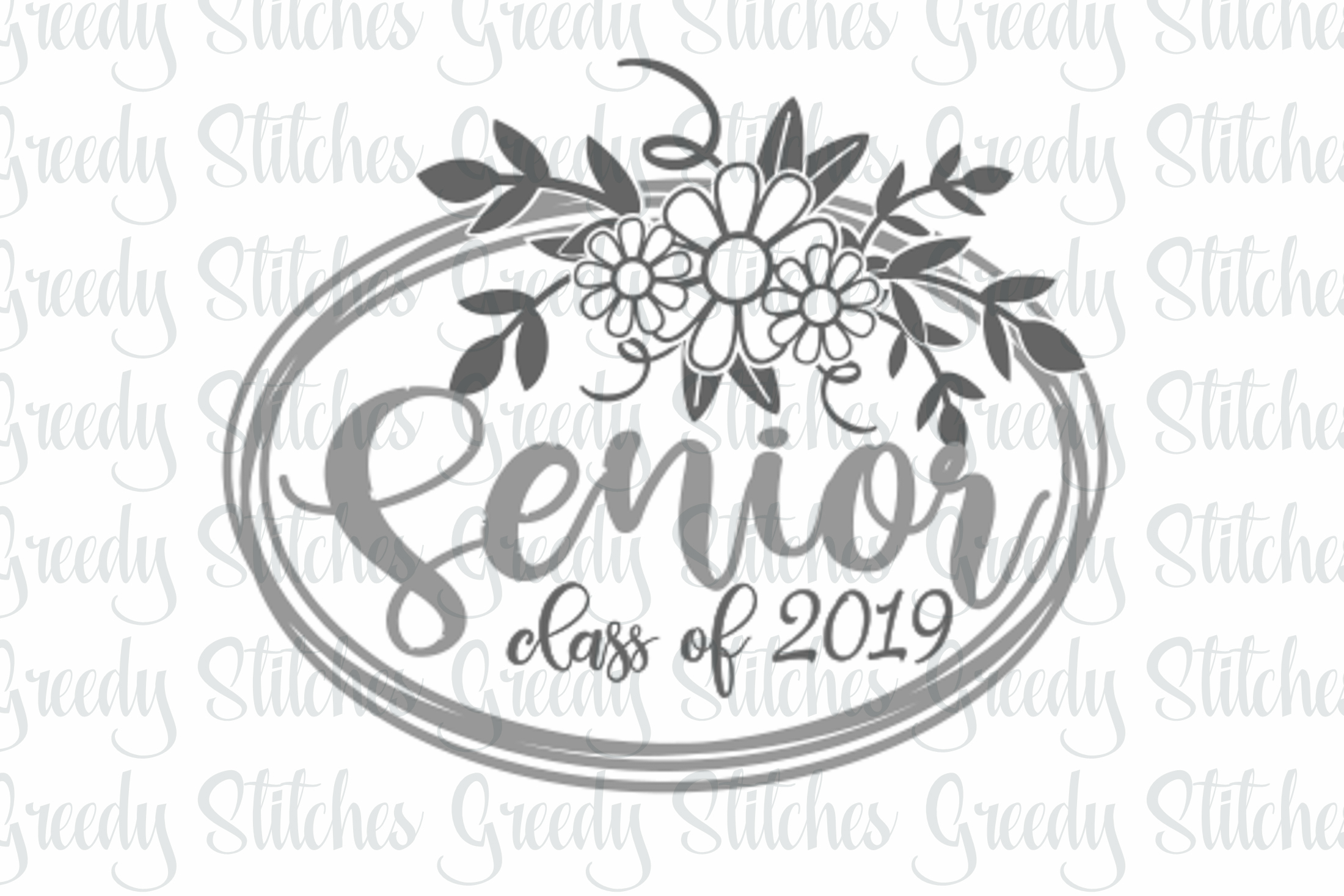 Download Floral Senior Class of 2019 svg, dxf, eps, png. (125383 ...