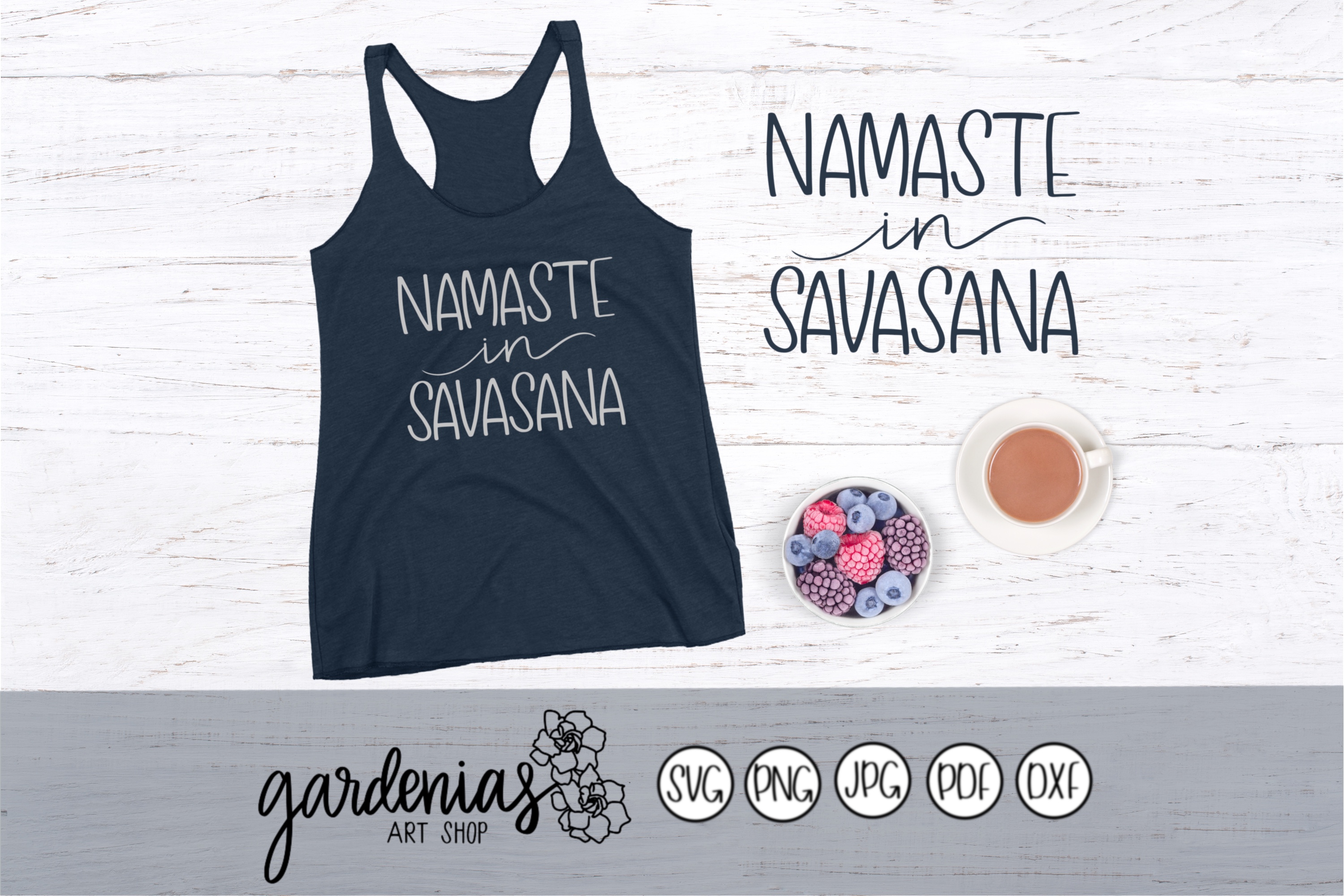 Namaste in Savasana Yoga