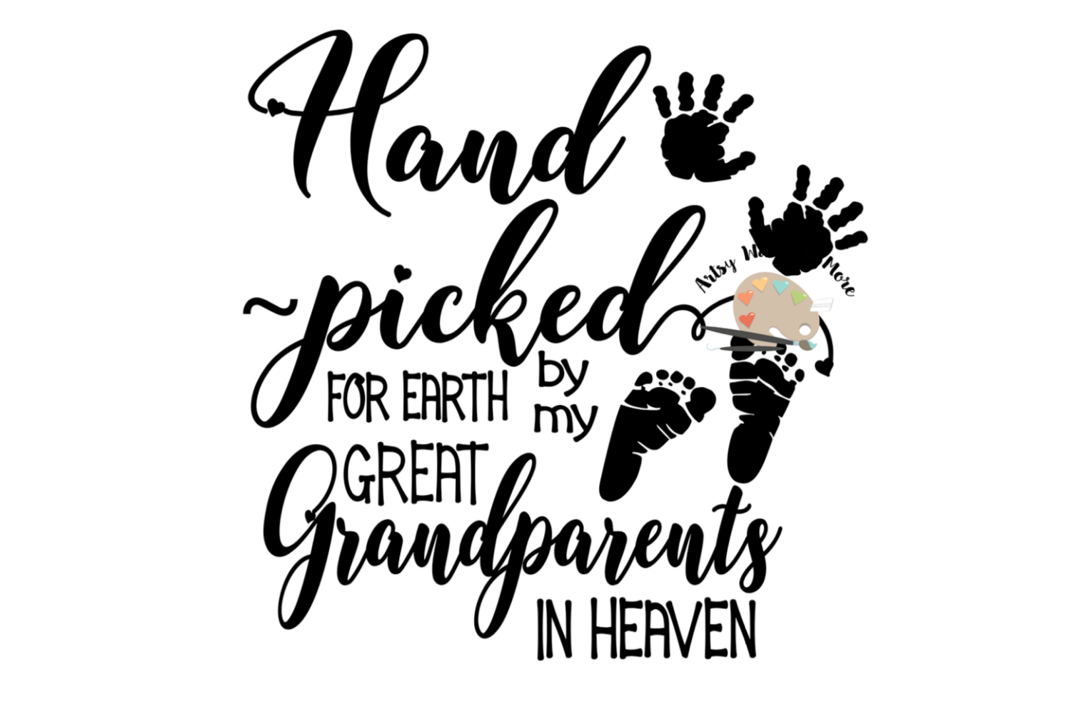 Download Handpicked For Earth By My Grandpa In Heaven Svg - The ...