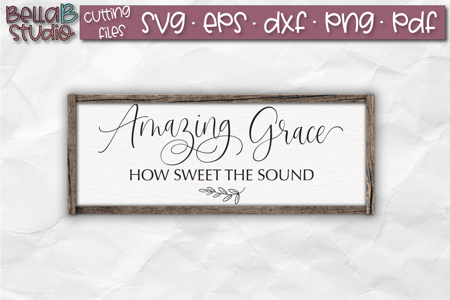 Download Amazing Grace SVG File, Hymn Wood Sign SVG Cut File