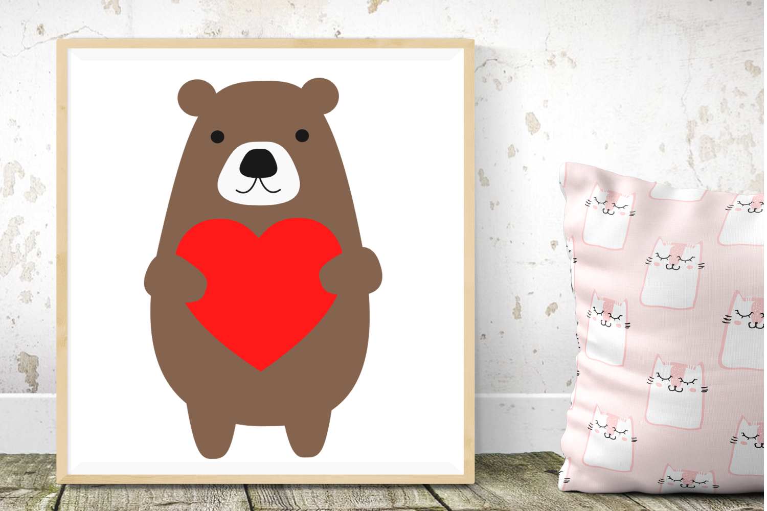 Download bear svg, heart svg, valentine's day svg (173950) | Cut ...