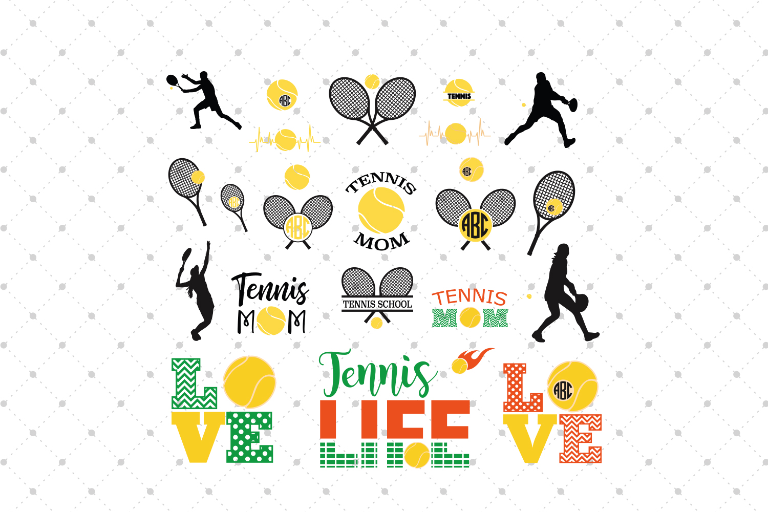 Download Tennis SVG Cut Files