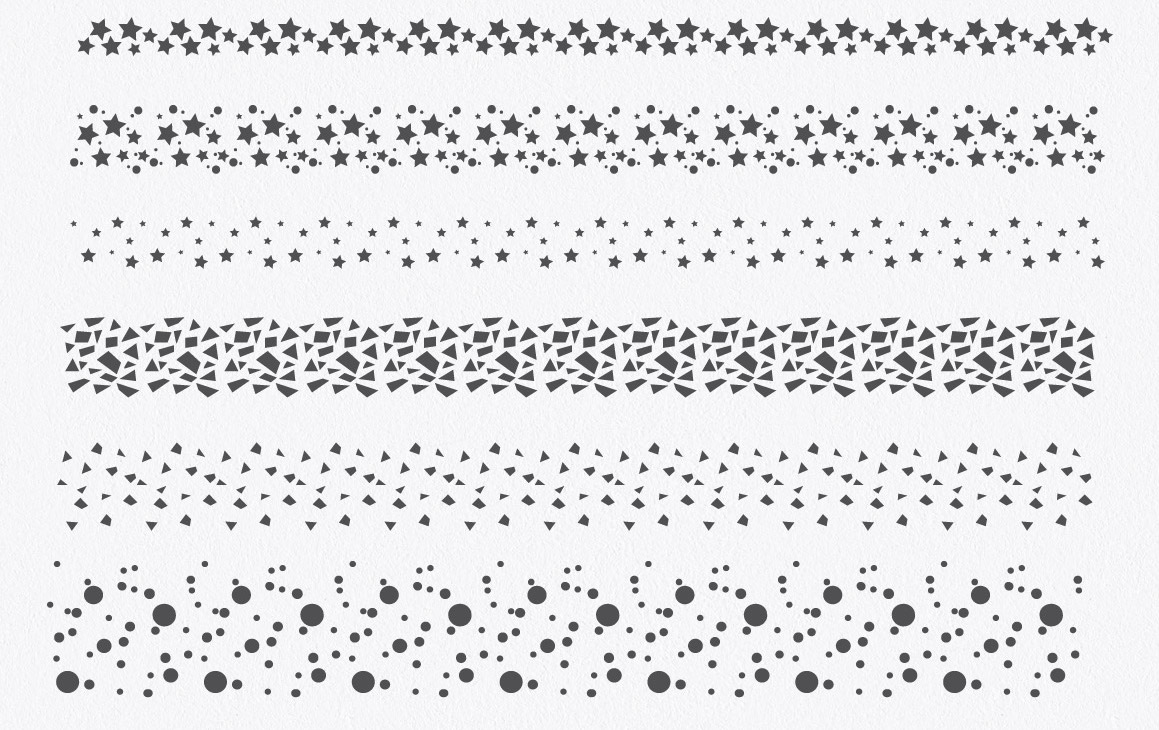 Confetti Brushes for Illustrator (15435) Decorations Design Bundles