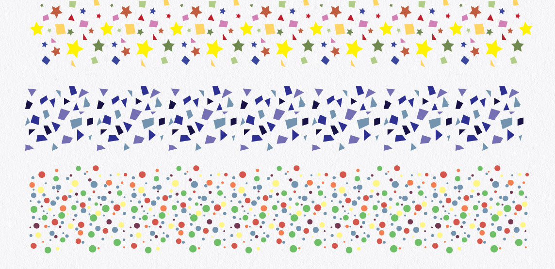 Confetti Brushes for Illustrator (15435) Decorations Design Bundles