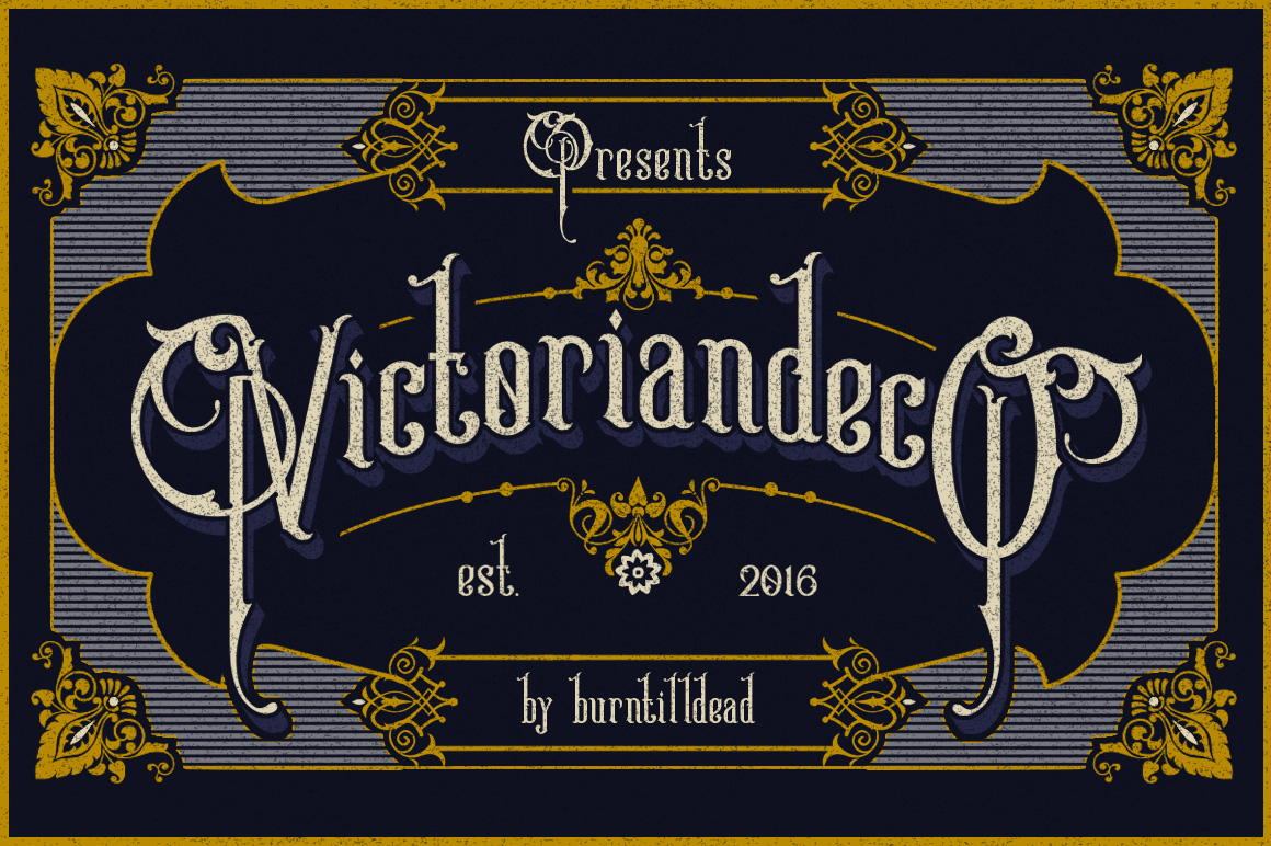 Download Victoriandeco (1470) | Logo | Font Bundles