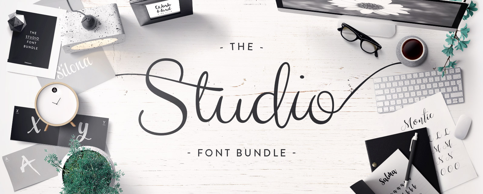The Studio Font Bundle Cover