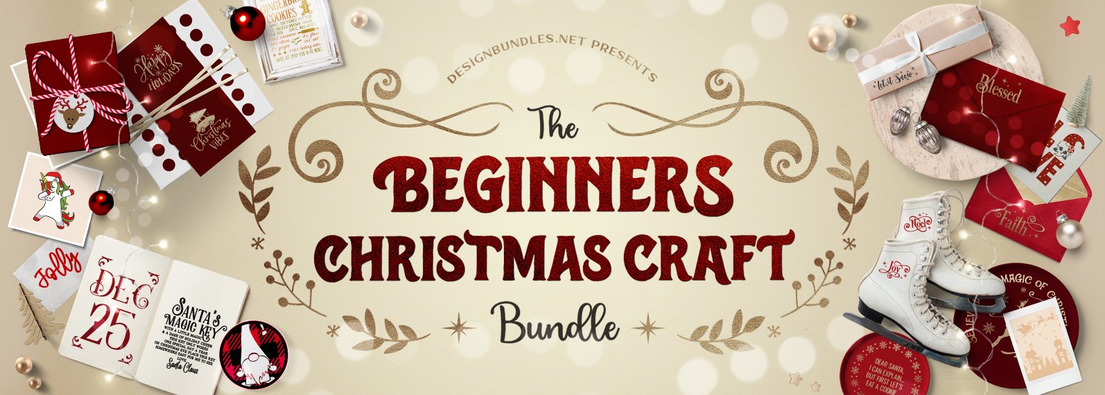 The Beginners Christmas Craft Bundle Cover