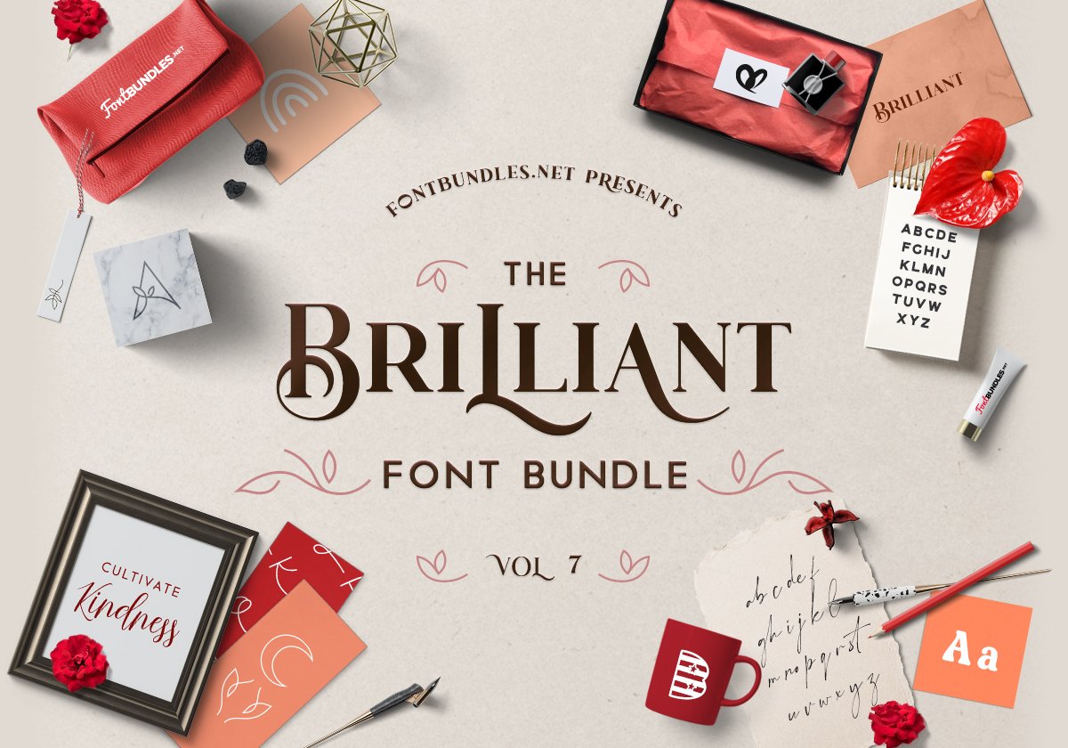 The Brilliant Font Bundle Volume 7 Cover