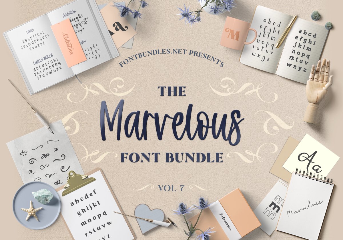 The Marvelous Font Bundle 7 Cover