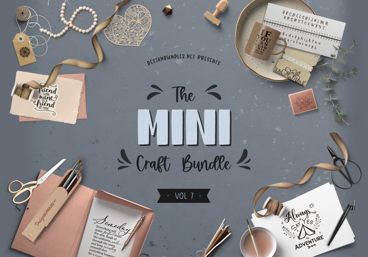 Download The Mini Craft Bundle Volume 7 Designbundles