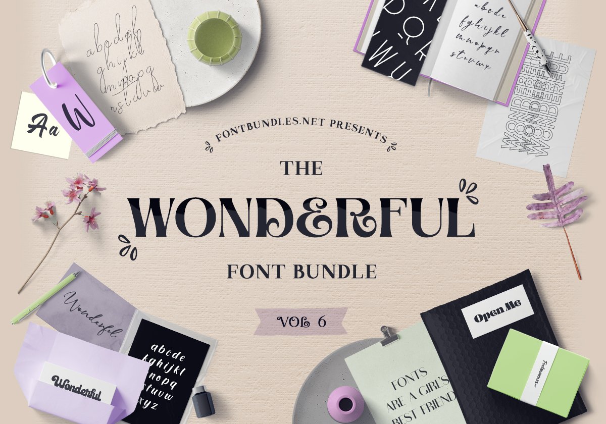 The Wonderful Font Bundle 6 Cover
