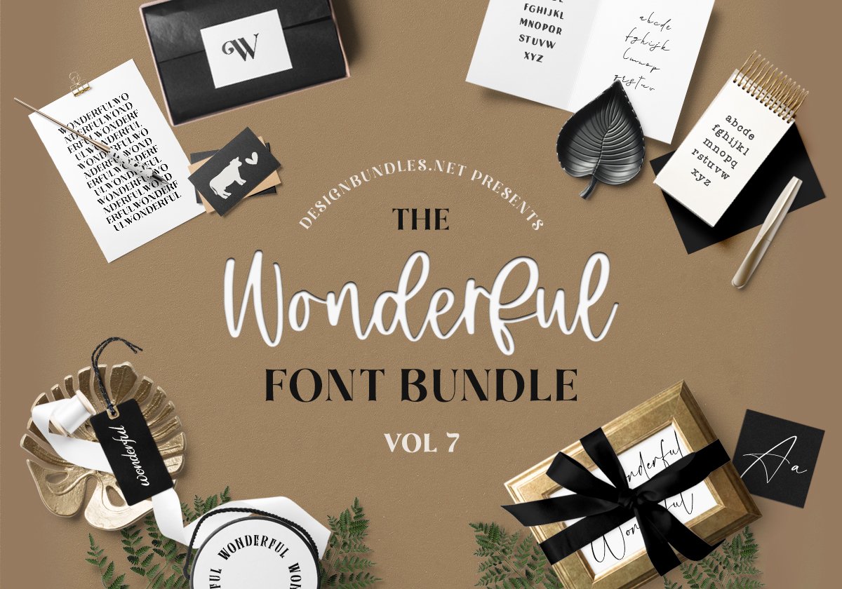The Wonderful Font Bundle 7 Cover
