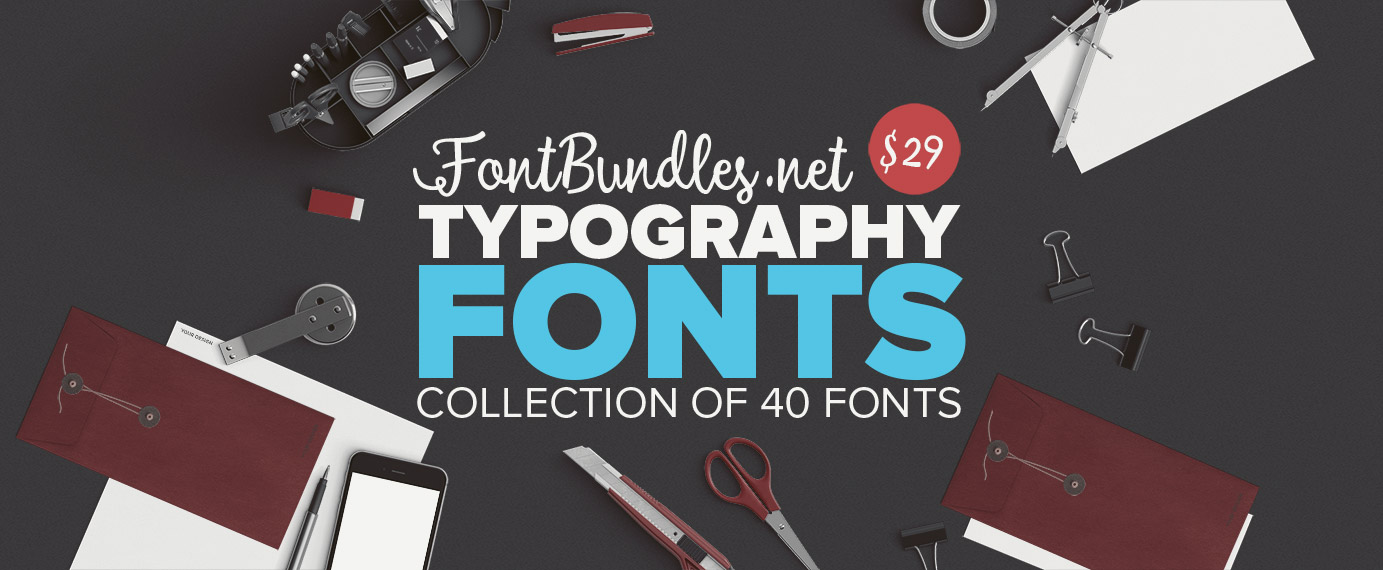 The Typography Fonts Bundle | Font Bundles