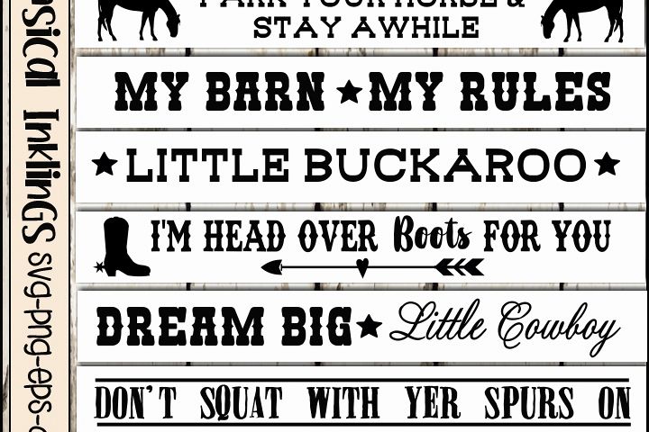 Western Sign SVG Bundle