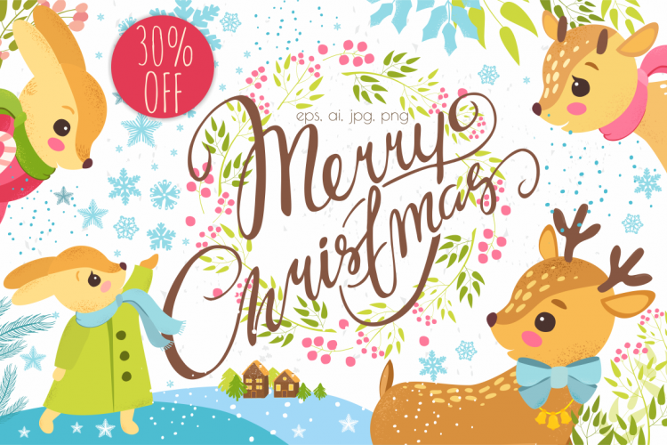 30% OFF. Merry Christmas set.