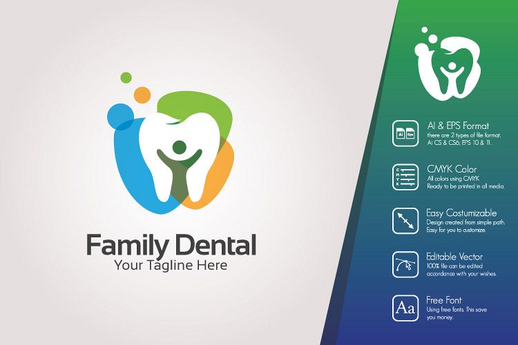 Family Dental Logo Template