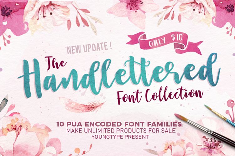 The Handlettered Font Collection