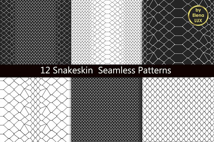 Snakeskin Seamless Patterns