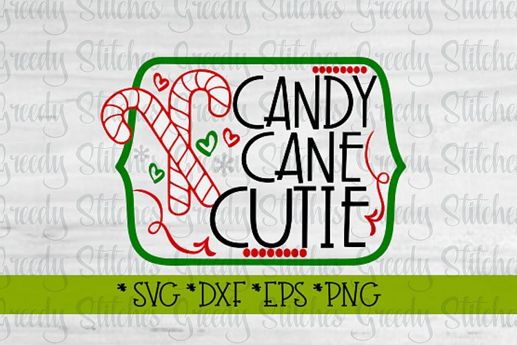Christmas SVG | Candy Cane Cutie SVG DXF EPS PNG