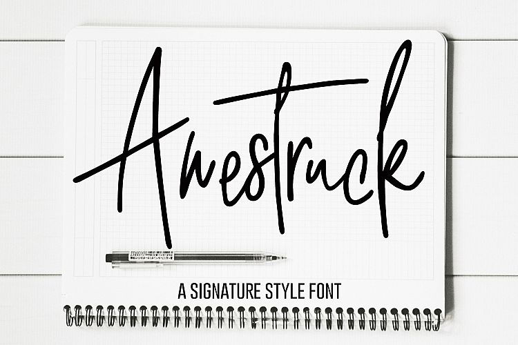 Awestruck Signature Style Font